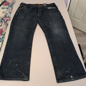 Ariat Rebar Low Rise Boot Men's Indigo Jeans 36x32